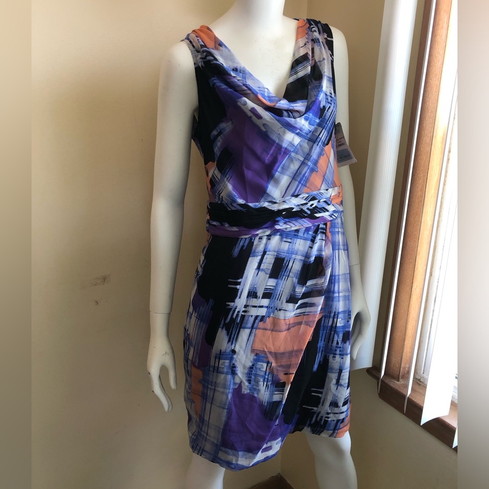 Andrew Marc sleeveless silk dress
